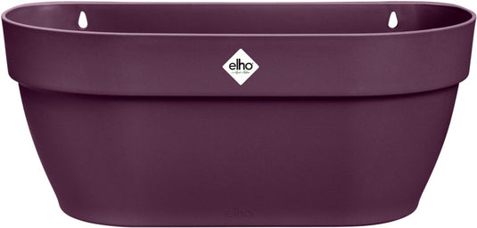 Elho vibia campana wall basket 35 - wand bloempot voor buiten - 100% gerecycled plastic - ø 35.0 x h 14.8 cm - esdoorn paars