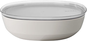 Mepal serveerschaal met deksel silueta - 4000 ml - saladeschaal - nordic white