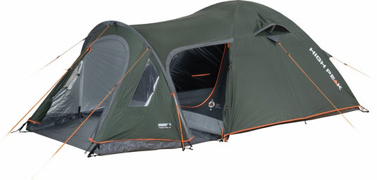High peak kira 3.1 familietent 3-persoons 365 x 180 cm bosgroen