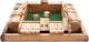 Longfield shut the box 4 spelers – houten dobbelspel – klassiek gezelschapsspel – familiespel met vilt – 2 dobbelstenen – engelhart