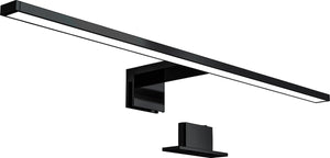 B.k.licht - led spiegellamp - zwart - badkamerlamp - spiegelverlichting - l:60cm - ip44 - 4.000k - 8w led