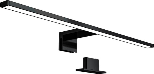 B.k.licht - led spiegellamp - zwart - badkamerlamp - spiegelverlichting - l:60cm - ip44 - 4.000k - 8w led