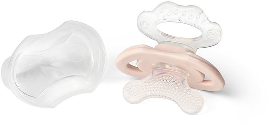 Babyono baby ono first teeth blauw 3m+ verkoelend silicone bijtspeeltje