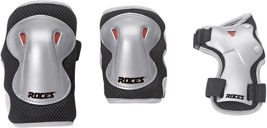 Roces – super skatebescherming 3-pack – kinderbescherming – grijs – maat s
