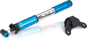 Xlc pu-m02 mtb mini fietspomp - aluminium - blauw zilver