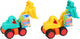 Eddy toys zandwagen lader speelgoed - speelgoed graafmachine voor zandbak en strand - zandwagen met schepbak - assorti kleuren - 1 willekeurige kleur
