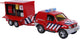 Kids globe brandweerwagen + aanhanger