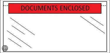 Raadhuis paklijstenvelop - 225x165mm - a5 - documents enclosed - 1000 stuks