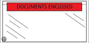 Raadhuis paklijstenvelop - 225x165mm - a5 - documents enclosed - 1000 stuks