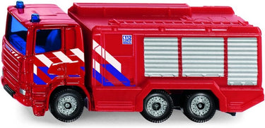 Siku brandweerwagen scania junior 7 cm staal rood (1036)
