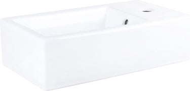 Differnz force fontein 40x22x11.5cm 1 kraangat rechthoek keramiek wit