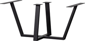 Woood tablo tafelpoot - metaal - zwart - 73x147x71