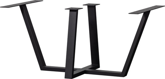 Woood tablo tafelpoot - metaal - zwart - 73x147x71