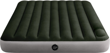 Intex queen dura-beam downy luchtbed met ingebouwde voetpomp - 203x152x25cm