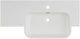 Differnz wastafel 100x20x48cm 1 kraangat 1 wasbak polybeton wit