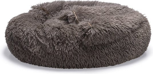 Beeztees yala - hondenmand - pluche - bruin - dia. 70 cm