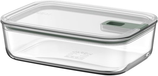 Mepal glazen vershouddoos easyclip - 1.5 l - glazen vershoudbakjes met schuifsluiting - geschikt voor magnetron. (stoom)oven. koelkast en vriezer - nordic sage