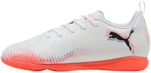Puma future 8 play it jr unisex sportschoenen - white- black-glowing red