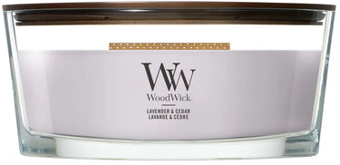 Woodwick heartwick flame ellipse geurkaars lavender cedar - 50 branduren
