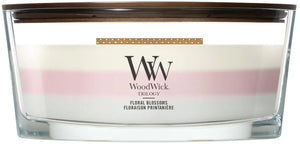 Woodwick hearthwick - trilogy floral blossoms - ellipse geurkaars - 50 branduren