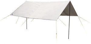 High peak capri 3.0 - tarp - schaduwdoek - aluminium donkergrijs