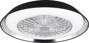 Rl live your light reality varberg - ventilator - zwart - incl. 1x smd 30w
