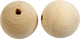 Creativ company creotime houten kralen, d: 50 mm, china berry, 20 stuks