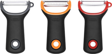 Oxo 3-delige schil set - aardappelschiller - juliennesnijder - tomaten dunschiller - comfort grip - japans rvs