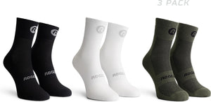 Rogelli core combi dames en heren 3 pack fietssokken - zwart wit
