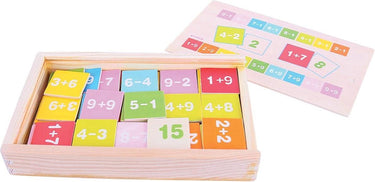 Bigjigs toys sommen in een kistje