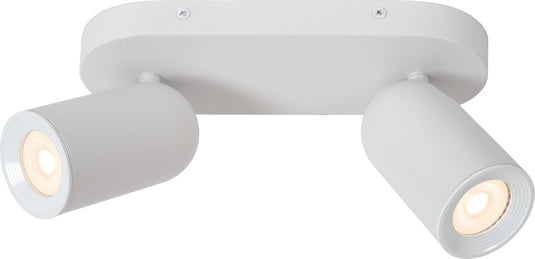 Lucide punch - plafondspot (plafondlamp) - 2xgu10 - wit