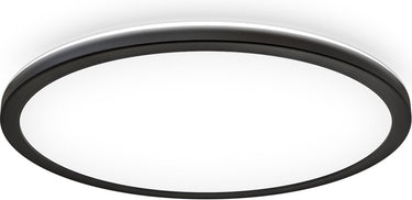 Briloner b.k.licht - led plafonniére - zwart - led paneel - plafondlamp - l: 29.3cm - 4.000k - 2.400lm - 18w