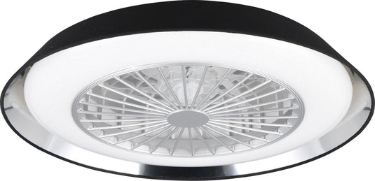Rl live your light reality varberg - ventilator - zwart - incl. 1x smd 30w