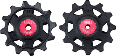 Bbb cycling rollerboys ceramic 12t sr-xplr – keramische derailleurwieltjes – keramische lagers – geschikt voor sram xplr 12-speed – zwart - bdp-20x