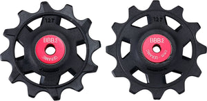 Bbb cycling rollerboys ceramic 12t sr-xplr – keramische derailleurwieltjes – keramische lagers – geschikt voor sram xplr 12-speed – zwart - bdp-20x