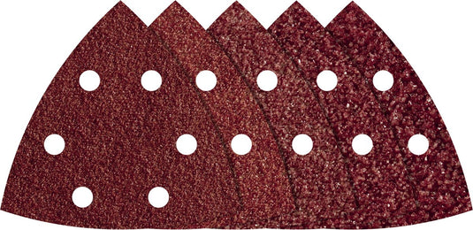 Wolfcraft - schuurpapier 20 stuks voor delta- multischuurmachines 95mm - korrel: 40,60,80, 120,180 - 1866000