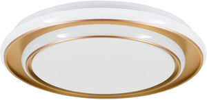 Eglo moschetta plafondlamp - ø 40 cm - goud wit - instelbaar wit licht (warm, neutraal en daglicht)