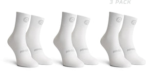 Rogelli core dames en heren 3 pack fietssokken - vochtregulerend - wit