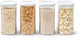 Mepal modula set bewaardozen - 4x 1500 ml - voorraaddoos - wit