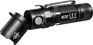 Nitecore zaklamp mt21c cree xp-l hd v6 led met kantelbare kop - zwart