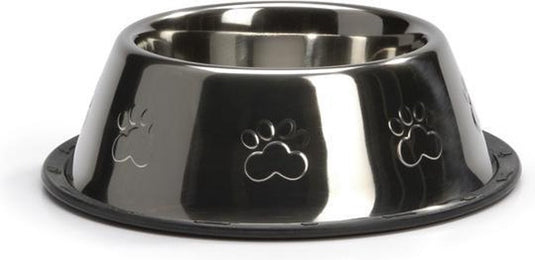 Beeztees steeldish - hondenvoerbak - antislip - 0,9l