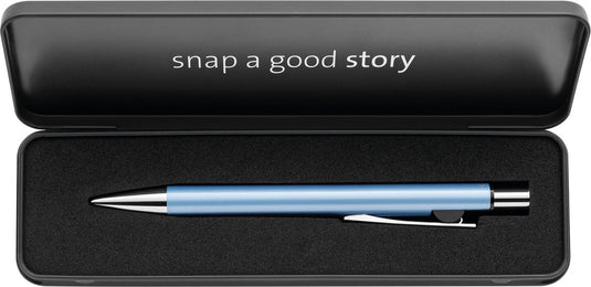 Pelikan balpen snap metallic k10 ijsblauw metal case