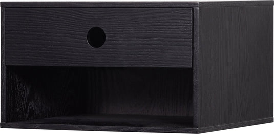 Woood nancy hangend nachtkastje - mdf - zwart - 20x34x30