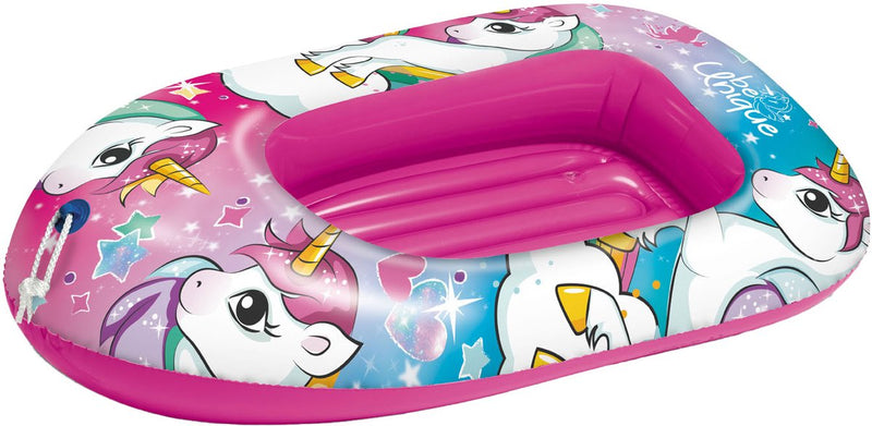 Cargue la imagen en el visor de la galería, Mondo opblaasboot eenhoorn - unicorn boot voor kinderen 112 cm vinyl.

