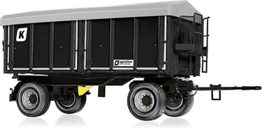 Wiking 077867 kröger twee-assige driezijdige kipwagen hdk 302, model, 1:32, metaal kunststof, vanaf 14 jaar, veel functies, afneembaar dak, zij- en achterkipfunctie, zwart