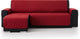 Bellmarti duo quilt chaise longue rechts - 200cm breed - grijs
