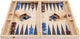 Longfield backgammon 15 blauw bruin trangle -