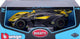 Bburago burago b18-11047y bugatti bolidie super car-1:18 scale die cast, yellow