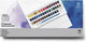 Winsor newton 0390471 cotman studio aquarelverf set – 45 halve napjes – volledig 40-kleuren palet met penseel mengpaletten