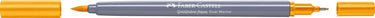 Faber-castell - duo aquarel marker goldfaber - chroomgeeldonker 109 - brush 0,6mm - fc-164609